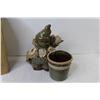Image 4 : Ceramic Gnome Planter (NIB)