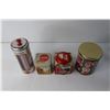 Image 4 : (3) Coca Cola Tins and Straw Holder