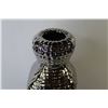 Image 2 : Glass Vase w/Chrome Colour Coating (16 1/2" tall)