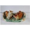 Image 4 : Squirrels Salt & Pepper Shakers - Ceramic Gravy Boat - (2) Cheese Knives - Ceramic Vase