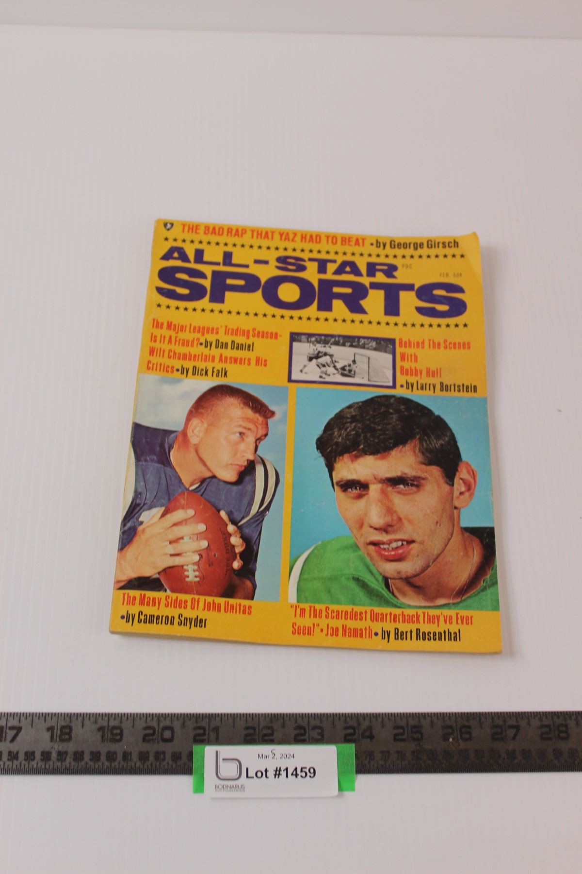 Vintage 1968 AllStar Sports Magazine Bodnarus Auctioneering