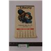 Image 1 : Vintage 1930 Liberty "Livingston Meat Co. Inc." Calendar