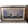 Image 1 : *Framed Loon Print (24x41")