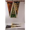 Image 1 : (5) Pennants - NHL, NFL, NBA, CFL & Lake Louise