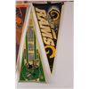 Image 4 : (5) Pennants - NHL, NFL, NBA, CFL & Lake Louise