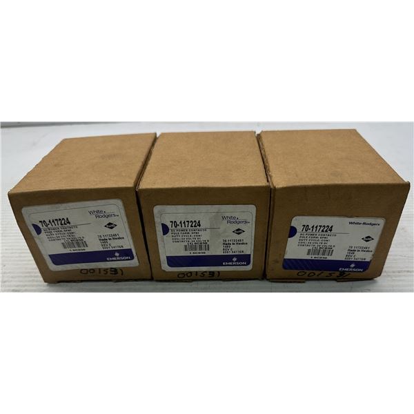 (3) White Rodgers #70-117224 Electromechanical Contactor Solenoid