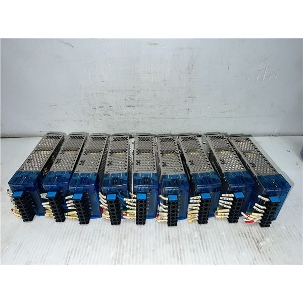 Lot of (9) Omron #S8VM-15012CD EHFP Power Supplies