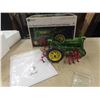 Image 4 : ERTL Precision Series Die Cast John Deere Model A with Cultivator, with Box, 1:!6 Scale