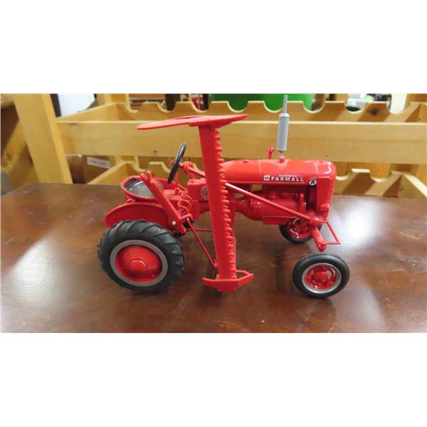 McCormick Farmall Plastic Tractor with Sickle Blade Attachment - No Brand, No Box 