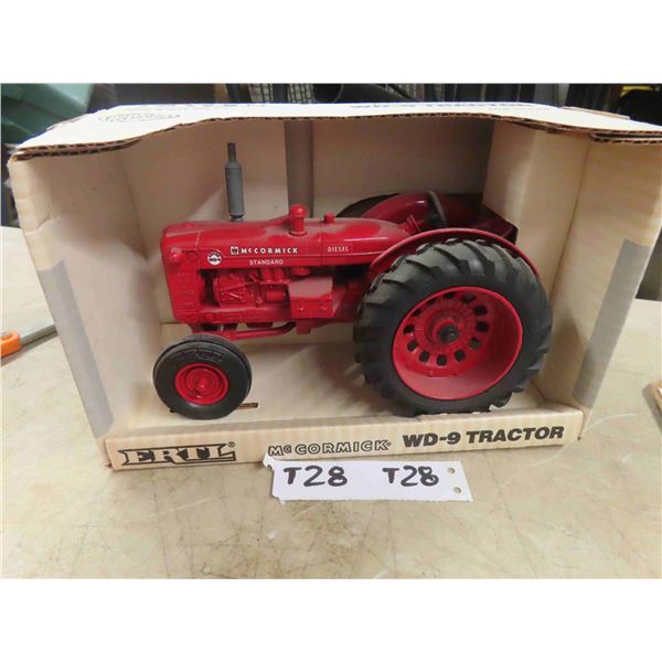 ERTL McCormick WD-9 Die Cast Tractor with Box 1:16 Scale ; Steerable Front End, 