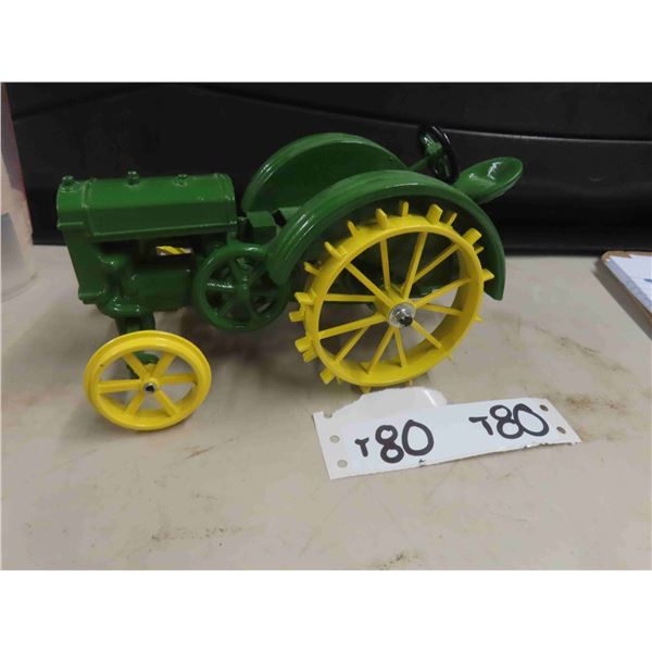 John Deere Die Cast Tractor - No Brand, No Box 4" x 4"x 8" 