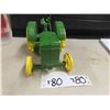 Image 2 : John Deere Die Cast Tractor - No Brand, No Box 4" x 4"x 8" 