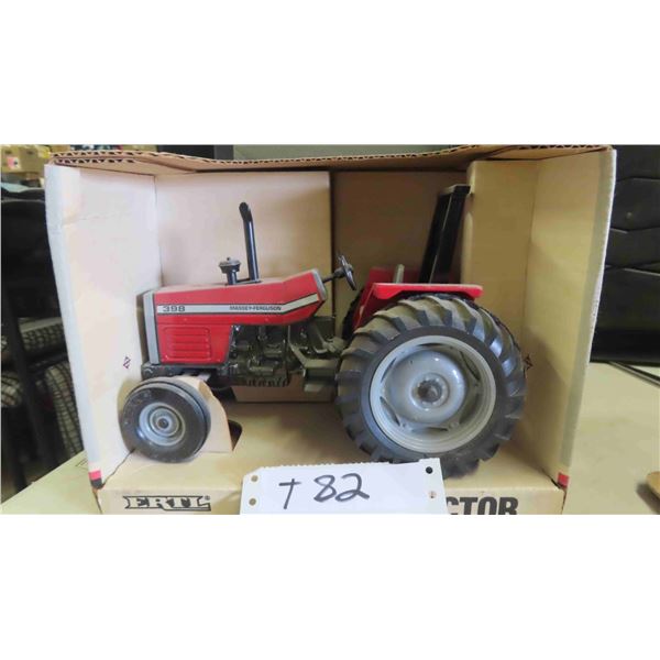 ERTL Massey Ferguson 398 Tractor Die Cast 7" x 9" 1:16 Scale