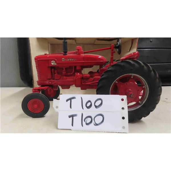 1987 Edition Die Cast Farmall M-TA  Tractor with Rubber Tires + Box 1:16 Scale 