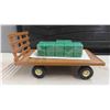 Image 3 : John Deere Hay Wagon Metal + Plastic, 1:16 Scale, 5.5" x 6" x 10" 