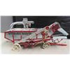 Image 3 : McCormick-Deering Threshing Machine Metal with Metal Wheels 5" x 7.5" x 19" 