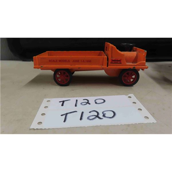 Minneapolis Moline Truck Metal with Rubber Tires - 2.5" x 2.5" x 6"