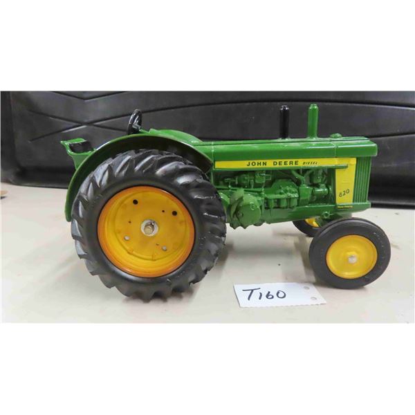 John Deere Diesel 820 Metal Tractor with Rubber Tires, 5" x 5.5" x 9"