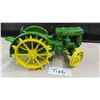 Image 1 : ERTL John Deere Die Cast Tractor, Metal with Steel Wheels, 4.25" x 4.25"x 8.25"