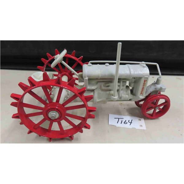 Fordson Metal Die Cast Tractor with Steel Wheels, 4.5" x 4.5" x 8.25"
