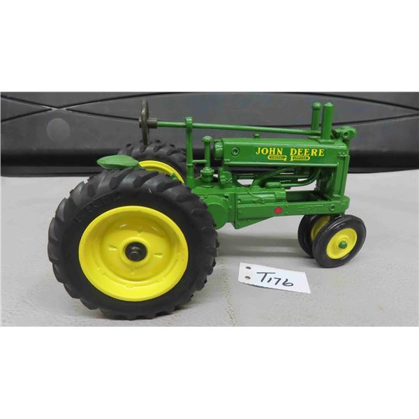 ERTL John Deere Die Cast Metal Tractor with Rubber Tires, 4.75" x4.75" x 8"