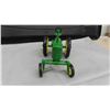 Image 3 : John Deer Two-Cylinder Die Cast Metal Tractor with Rubber Tires, 4.25" x 5" x 8"