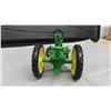 Image 4 : John Deer Two-Cylinder Die Cast Metal Tractor with Rubber Tires, 4.25" x 5" x 8"