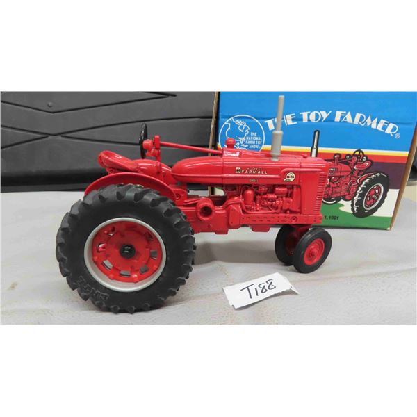 ERTL McCormick Farmall Die Cast Metal Tractor with Rubber Tires + Original Box, 