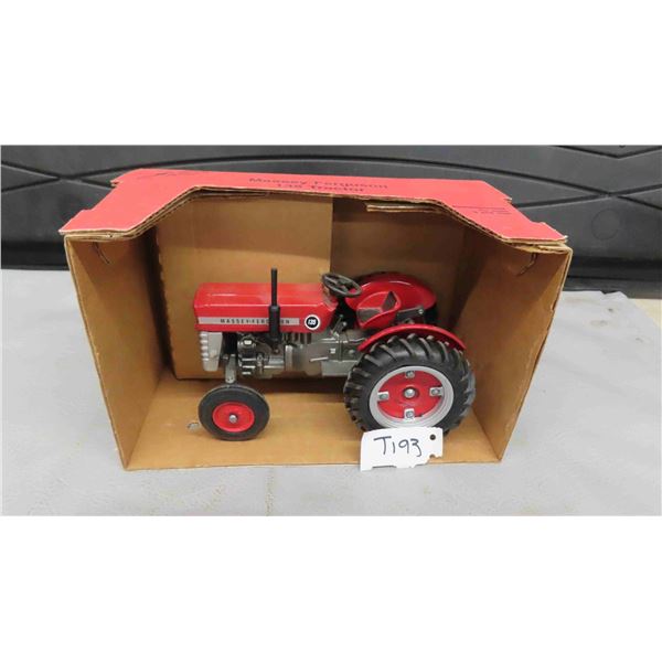 JLE Scale Models Massey Ferguson 135 Die Cast Metal Tractor with Rubber Wheels