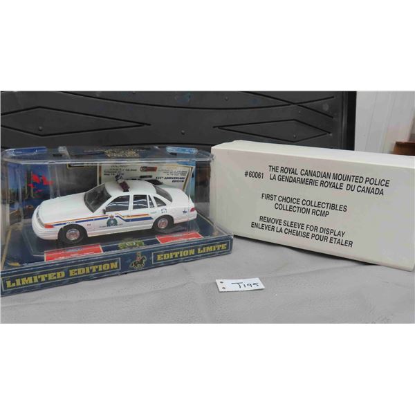 First Choice Collectibles RCMP Metal Die Cast with Certificate 2327/ 10000, 125th 