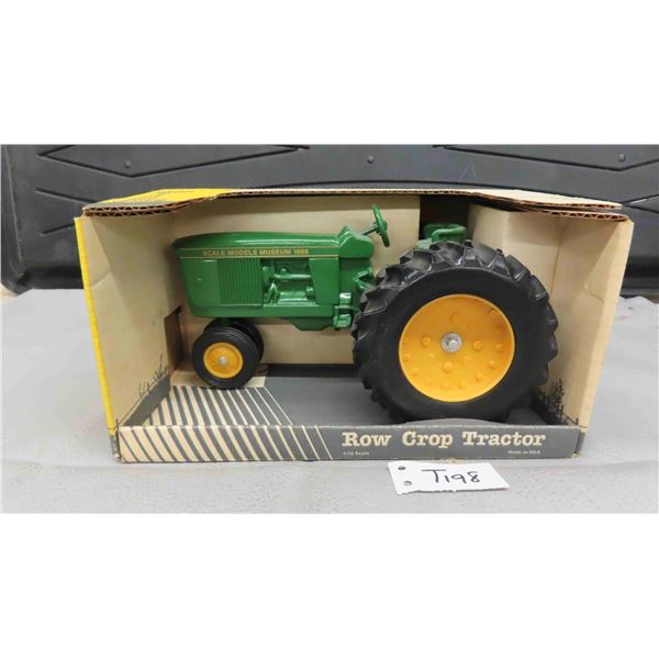 JLE Scale Models Row Crop Metal Die Cast Tractor with Rubber Wheels + Original Box,