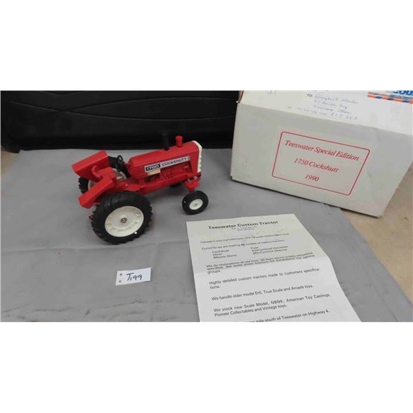 Teeswater Special Edition 1750 Cockshutt 1990 Metal Die Cast Tractor with Rubber 