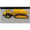 Image 6 : Tonka Metal Die Cast Cab with Metal Dump Trailer with Rubber Tracks 