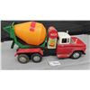 Image 1 : Vintage Chevy Tin + Plastic Cement Truck with Rubber Tires 5" x 7.5" x 14" 