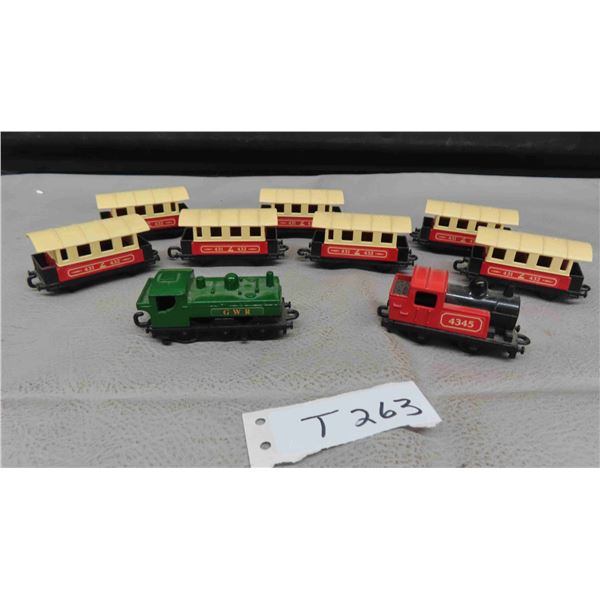 Matchbox - 2 Train Engines + 7 Passenger Coaches Made in England 1978 ...