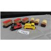Image 1 : Matchbox Train Engines (2) + 3 Passenger Cards + 3 Flat Cars with Cargo. Made in 