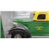 Image 4 : ERTL John Deere 1938 Chevy Panel Pickup Truck Die cast Metal Coin Bank in Original 