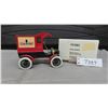 Image 1 : ERTL 1905 Ford's 1st Delivery Car Die Cast Metal with Rubber Tires Coin Bank with