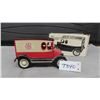 Image 1 : JLE 1920 International Truck Bank, Metal Die Cast with Rubber Wheels with 
