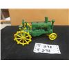 Image 1 : John Deere Cast Steel Wheel Tractor Marked OP- No Box 4.5" x 5" x 8" 