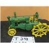 Image 3 : John Deere Cast Steel Wheel Tractor Marked OP- No Box 4.5" x 5" x 8" 