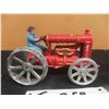 Image 2 : Modern Cast Fordson Tractor with Men 3" x 4" x 6" 