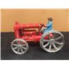 Image 4 : Modern Cast Fordson Tractor with Men 3" x 4" x 6" 