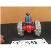 Image 5 : Modern Cast Fordson Tractor with Men 3" x 4" x 6" 