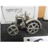 Image 2 : 2 Pewter Tractor with Boxes 1:43 Scale ; Farmall A  + Case
