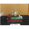 Image 1 : Modern Cast Mechanical Bank Trick Dog - No Box 3" x 7" x 8" 