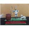 Image 2 : Modern Cast Mechanical Bank Trick Dog - No Box 3" x 7" x 8" 