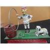 Image 4 : Modern Cast Mechanical Bank Trick Dog - No Box 3" x 7" x 8" 