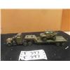 Image 1 : Military Tractor with Trailer + Tank - Plastic - No Box, 12.5" Long