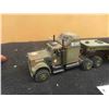 Image 2 : Military Tractor with Trailer + Tank - Plastic - No Box, 12.5" Long